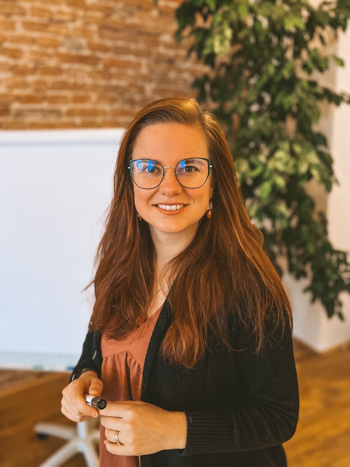 Eliška Krajsa při vedení kurzu